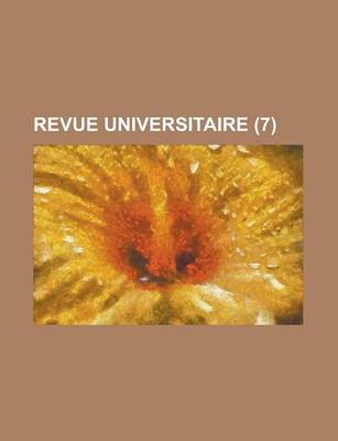 Book cover for Revue Universitaire (7)