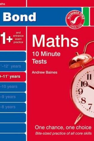 Cover of Bond 10 Minute Tests Maths: 10-11 Years