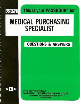 Book cover for Medical Purchasing Specialist