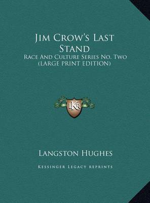 Book cover for Jim Crow's Last Stand