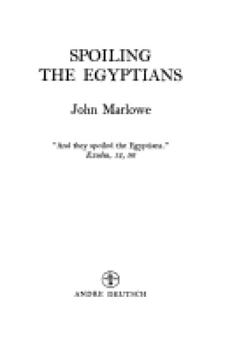 Cover of Spoiling the Egyptians