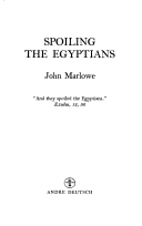 Book cover for Spoiling the Egyptians