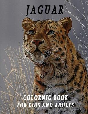 Book cover for Jaguar Coloring Book for adults and kids