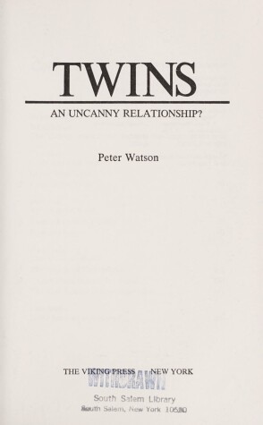 Book cover for Twins