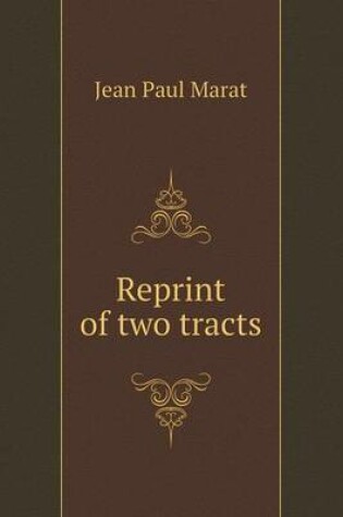 Cover of Reprint of two tracts