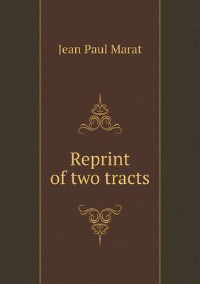 Book cover for Reprint of two tracts