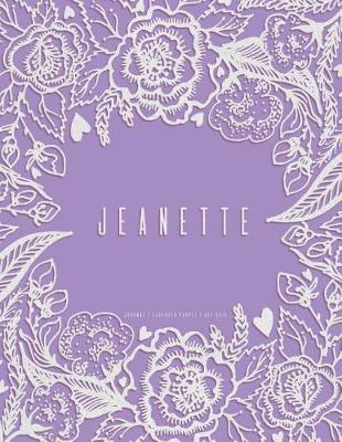 Book cover for Janette. Lavender Purple Journal, Dot Grid