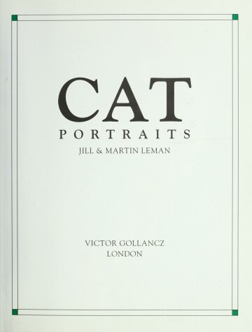 Book cover for Cat Portraits