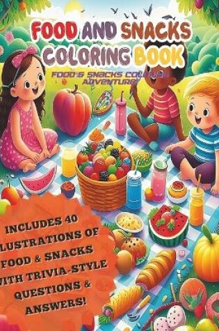 Cover of Food and Snacks Coloring Book