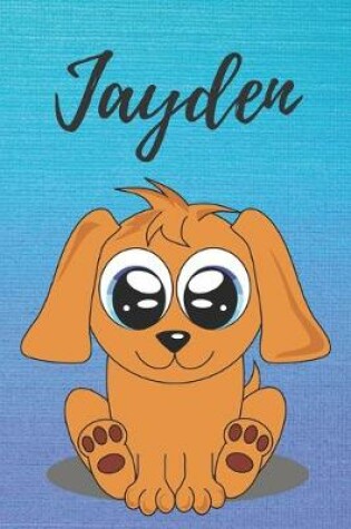 Cover of Jayden dog coloring book / notebook / journal / diary