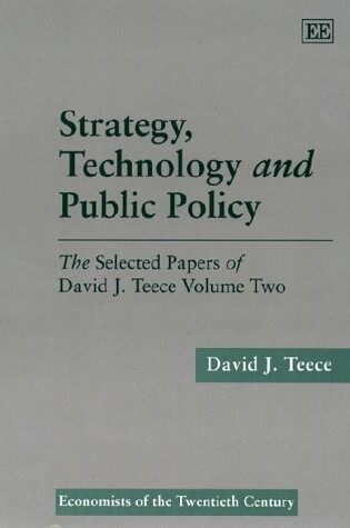 Cover of Strategy, Technology and Public Policy