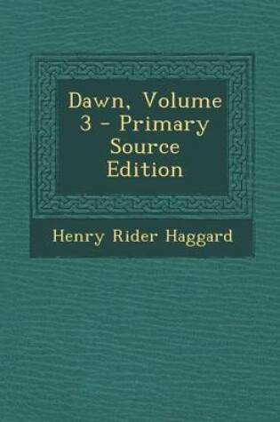 Cover of Dawn, Volume 3