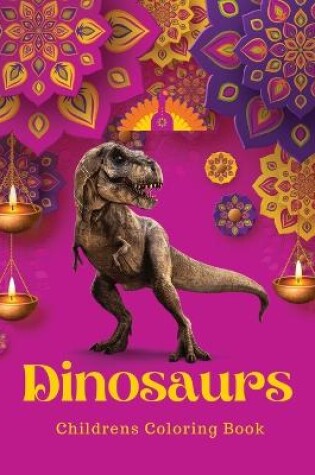 Cover of Dinosaurs' children's coloring book