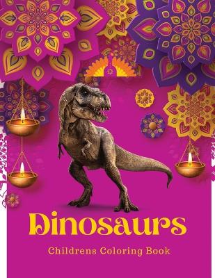 Book cover for Dinosaurs' children's coloring book