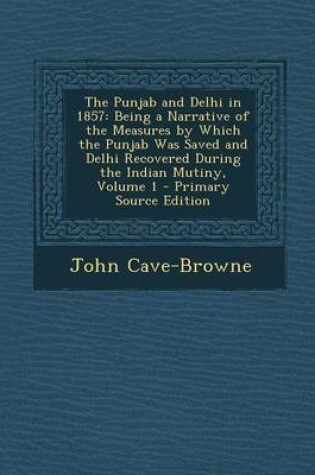 Cover of The Punjab and Delhi in 1857