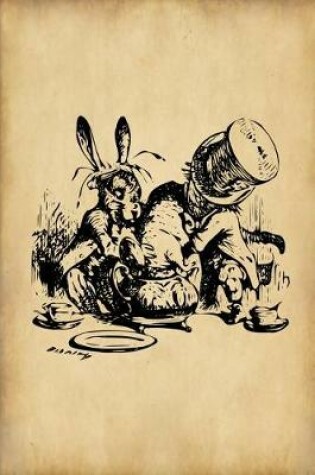 Cover of Alice in Wonderland Vintage Bullet Dot Grid Journal - Mad Hatter's Tea Party