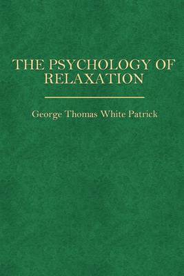 Book cover for The Psychology of Relaxation