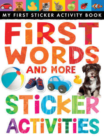 Book cover for First Words and More Sticker Activities