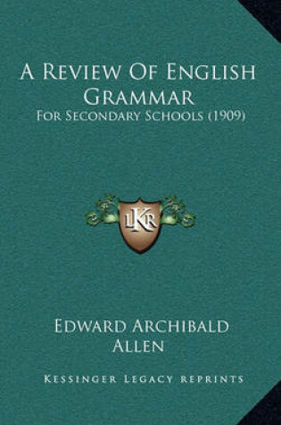 Cover of A Review of English Grammar