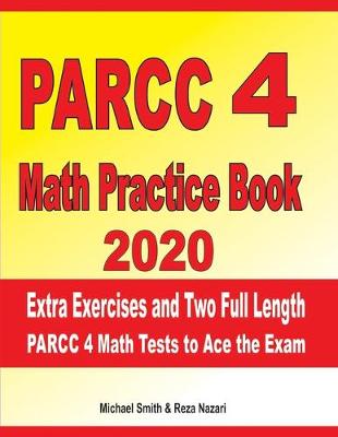 Book cover for PARCC 4 Math Practice Book 2020