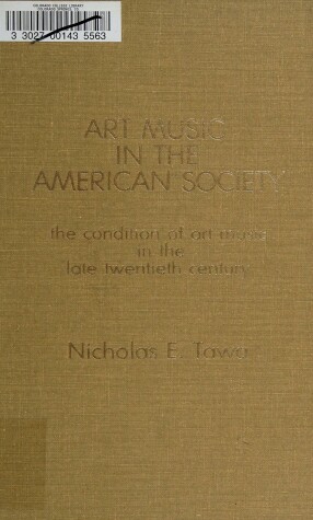 Book cover for Art Music in the American Society