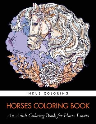 Book cover for Horses Coloring Book