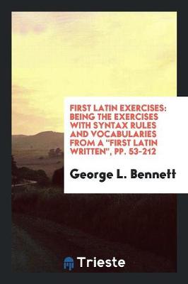 Book cover for First Latin Exercises