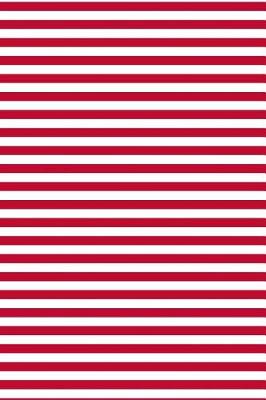 Cover of 2019 Weekly Planner Red White Stripes Design Pattern 134 Pages