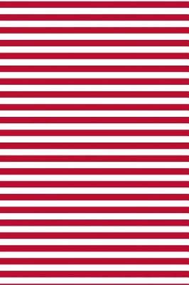 Book cover for 2019 Weekly Planner Red White Stripes Design Pattern 134 Pages