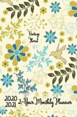 Cover of 2020 - 2021 Vintage Floral 2-Year Planner 6x9