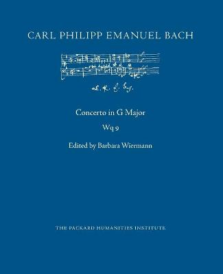 Book cover for Concerto in G Major, Wq 9