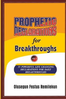 Book cover for PROPHETIC DECLARATIONS for BREAKTHROUGHS