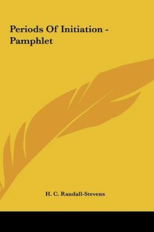 Cover of Periods of Initiation - Pamphlet