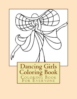 Book cover for Dancing Girls Coloring Book