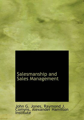 Book cover for Salesmanship and Sales Management