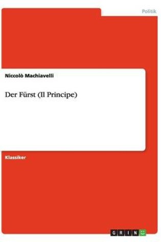 Cover of Der Furst (Il Principe)
