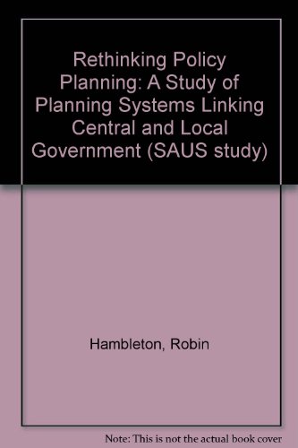 Book cover for Rethinking Policy Planning