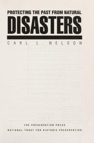 Cover of Protecting the Past from Natural Disasters