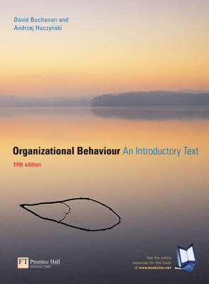 Book cover for Online Course Pack: Organizational Behaviour:an introductory text with OneKey WebCT Access Card: Buchanan, Organisational Behaviour 5e