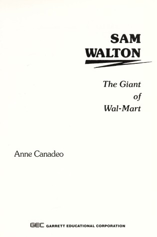 Cover of Sam Walton, the Giant of Wal-Mart