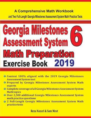 Book cover for Georgia Milestones Assessment System 6 Math Preparation Exercise Book