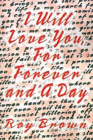 Cover of I Will Love You, for Forever and a Day