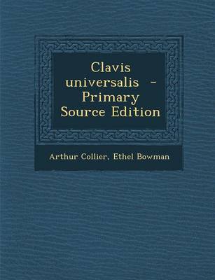 Book cover for Clavis Universalis - Primary Source Edition