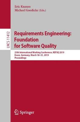 Cover of Requirements Engineering: Foundation for Software Quality