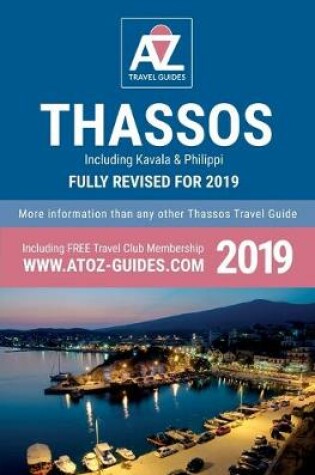 Cover of A to Z guide to Thassos 2019, including Kavala and Philippi