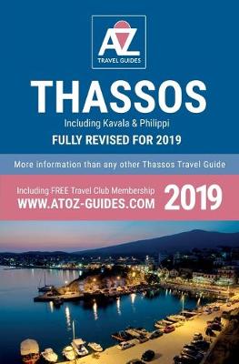 Book cover for A to Z guide to Thassos 2019, including Kavala and Philippi