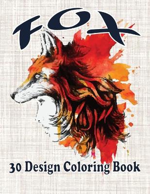 Book cover for fox 30 design coloring book