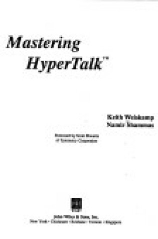 Cover of Mastering Hypertalk