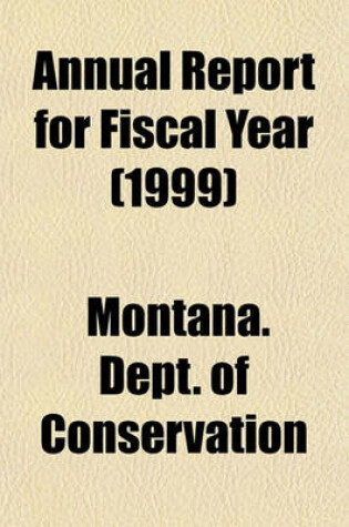 Cover of Annual Report for Fiscal Year (1999)