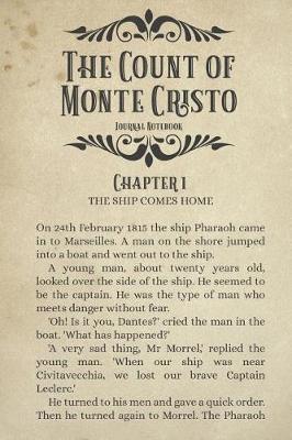 Book cover for The Count Of Monte Cristo Journal Notebook